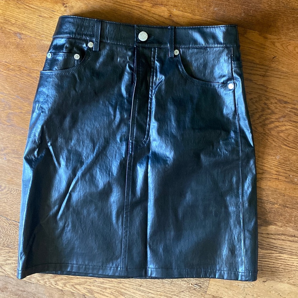 Hermit Lang lamb leather skirt - Picture 2 of 9